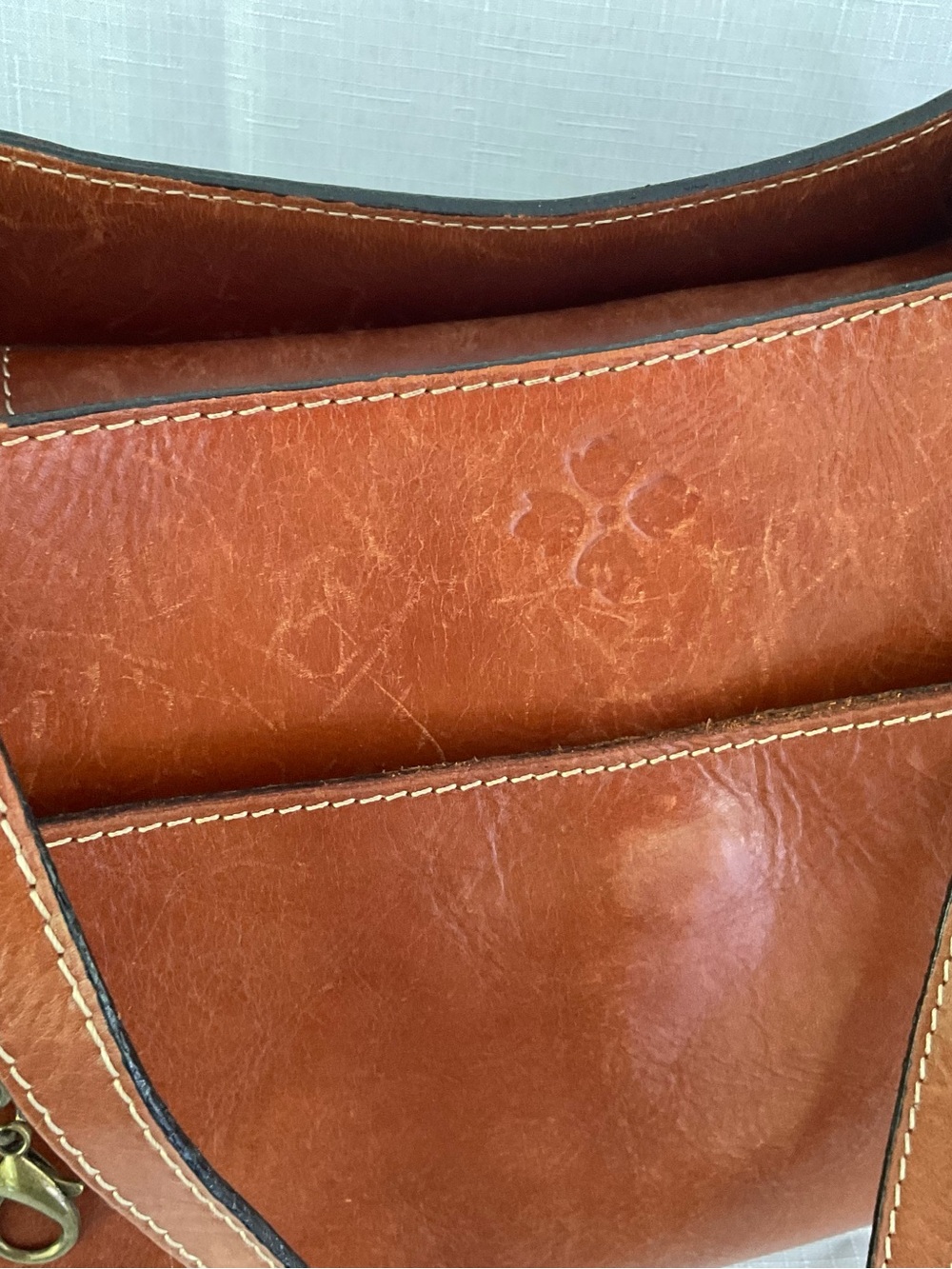 Patricia Nash Romina Tan Leather Shoulder Tote - Picture 5 of 11